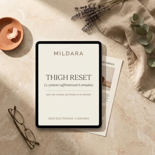 THIGH RESET Mildara, présentation éditoriale du guide digital